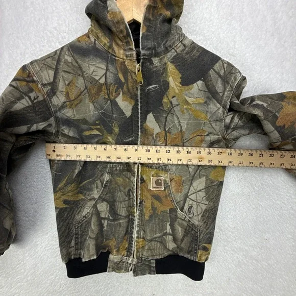 Carhartt Active Hunting Jacket Thermal Lined Youth Large YYJ144 CMO Camo - Picture 5 of 12